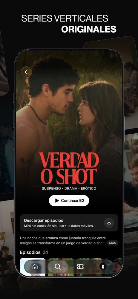 Romance, drama y humor forman parte del catálogo de ficciones verticales de la plataforma.
