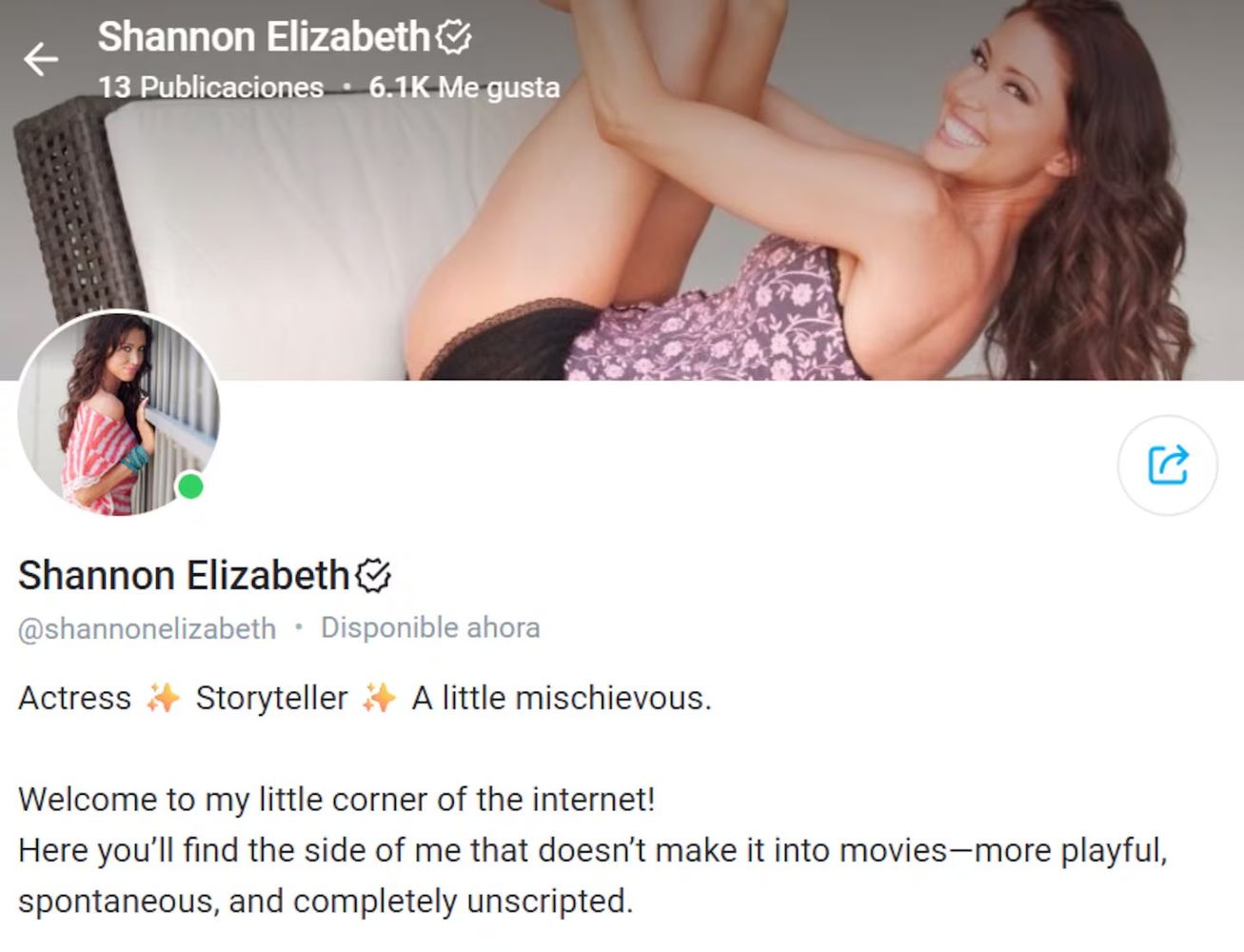 Shannon Elizabeth volvió a convertirse en tendencia tras abrir una cuenta en OF.