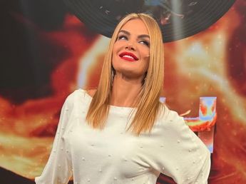 Eliana Guercio apostó por las botas en tendencia y arrasó con un look blanco y negro