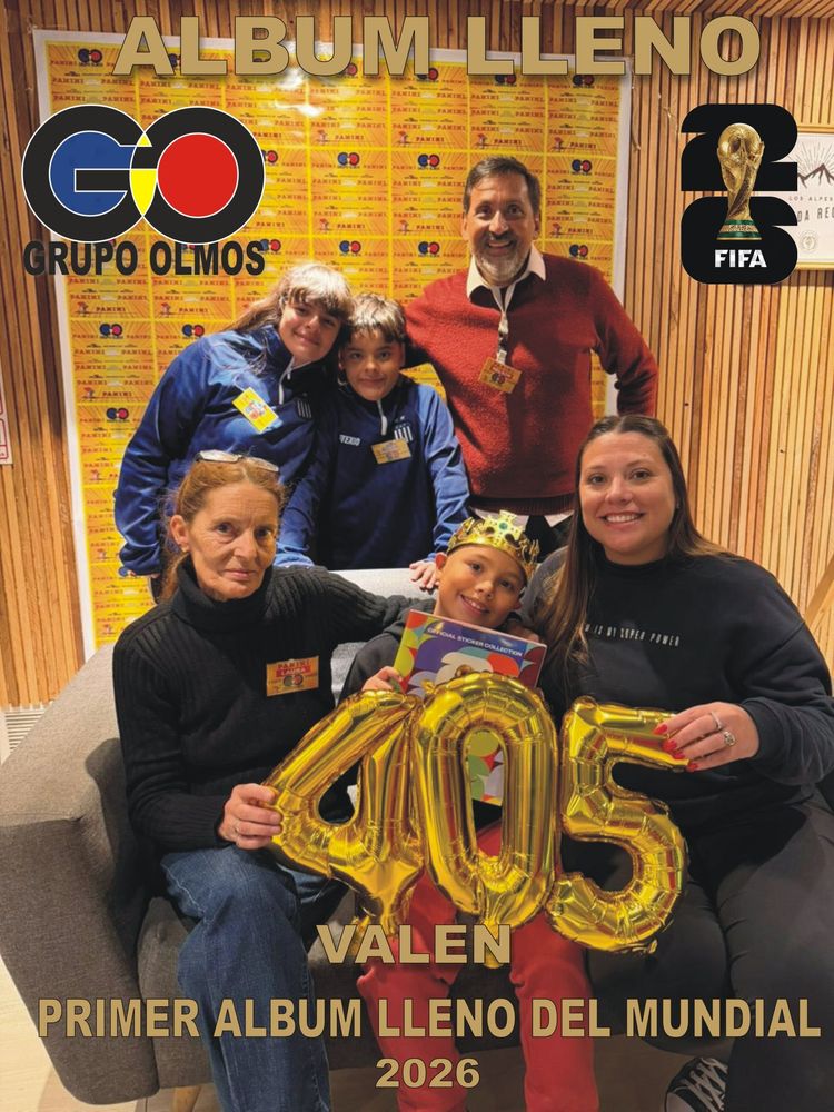El primer niño en completar el álbum del Mundial 2026.
