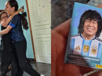 “Me tocó La Mona Jiménez”: el video de un nene que festejó como si fuera Messi