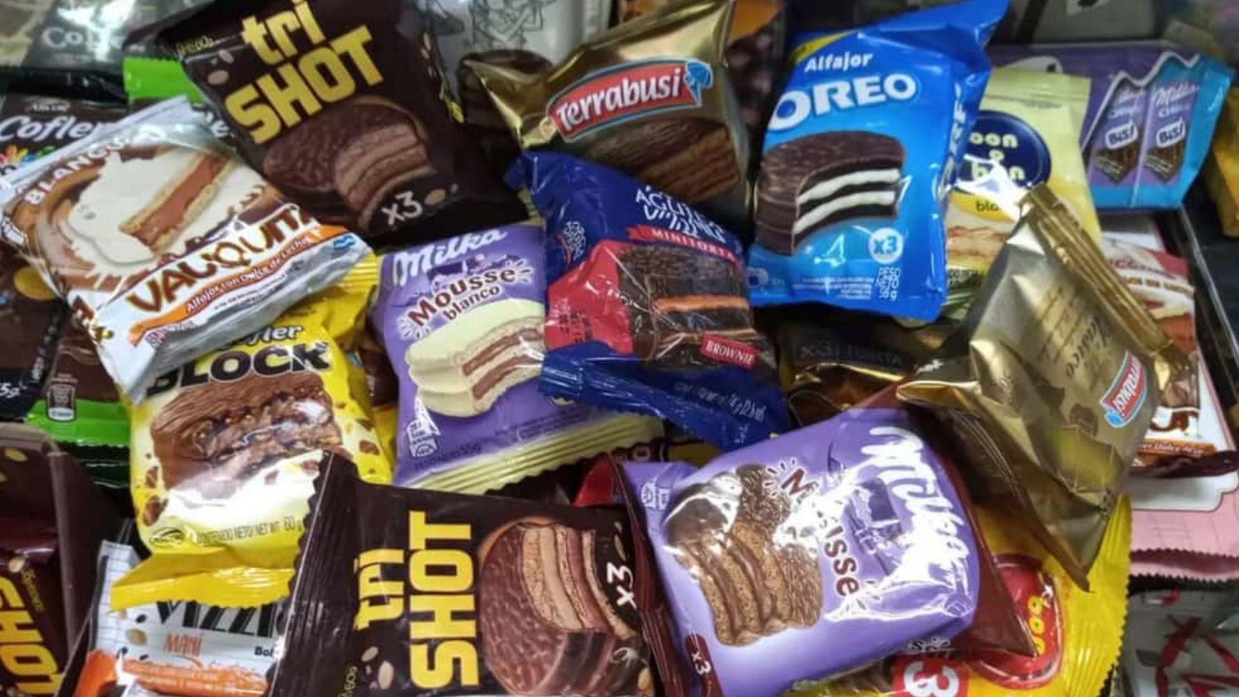 Los alfajores son unos de los productos más vendidos en los kioscos.