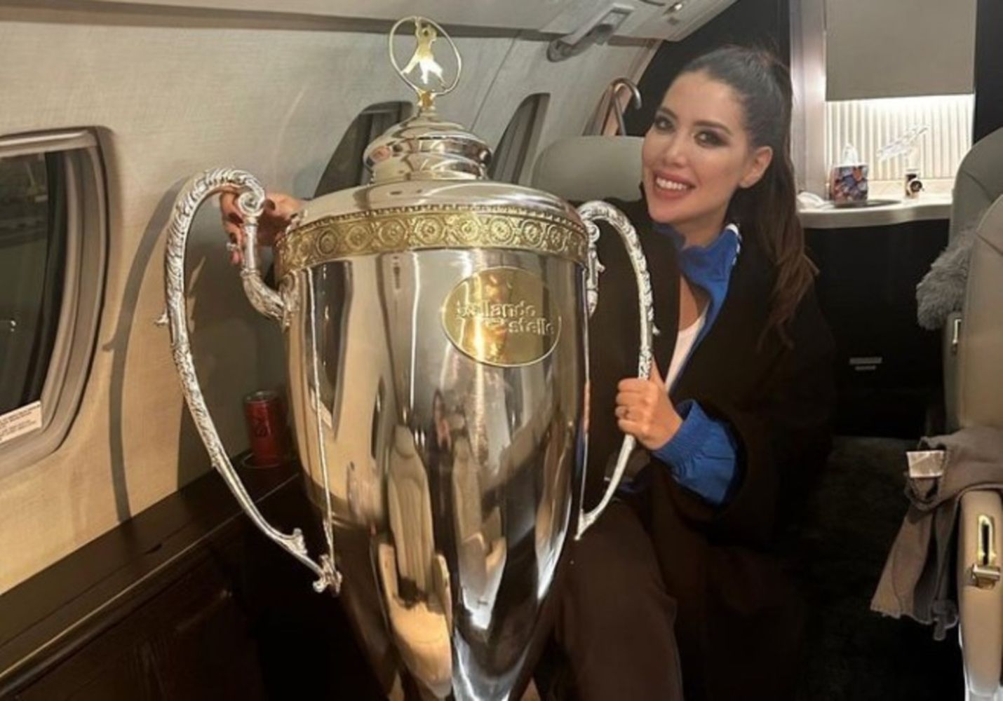 El trofeo de Wanda que Icardi se llevó a Italia