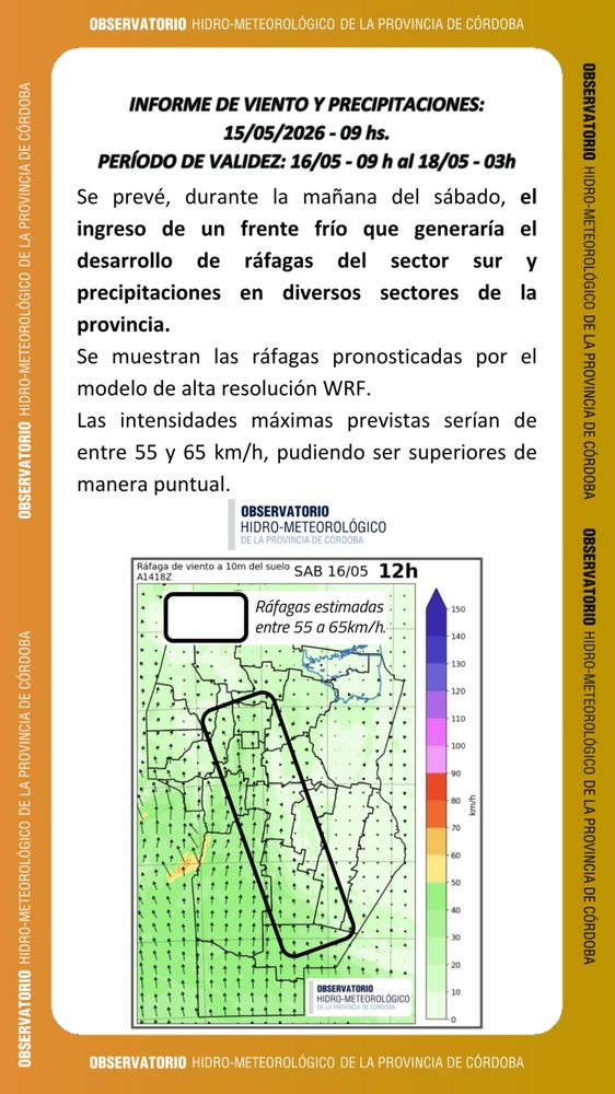 El informe del OHMC para este fin de semana.