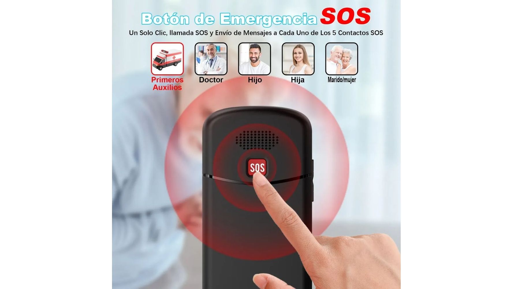 Cómo es y cuánto sale el celular ideal para adultos mayores.
