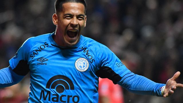 El "Uvita" Fernández, para un festejo imborrable de Belgrano.