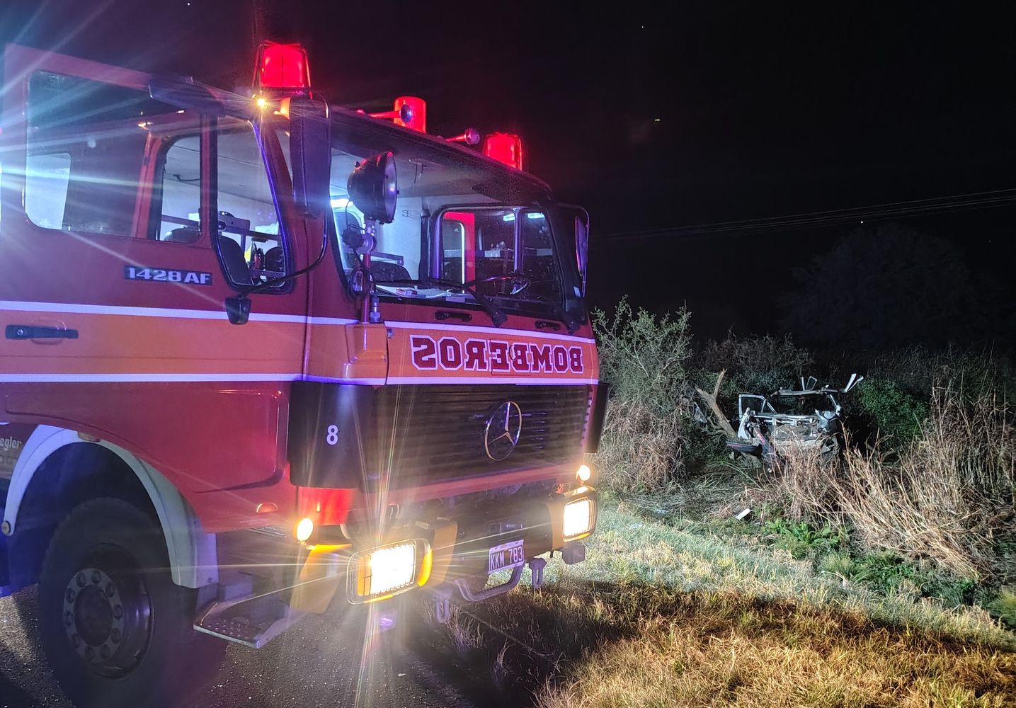 Varias personas heridas en un accidente entre 2 automóviles en Ruta Nacional 19