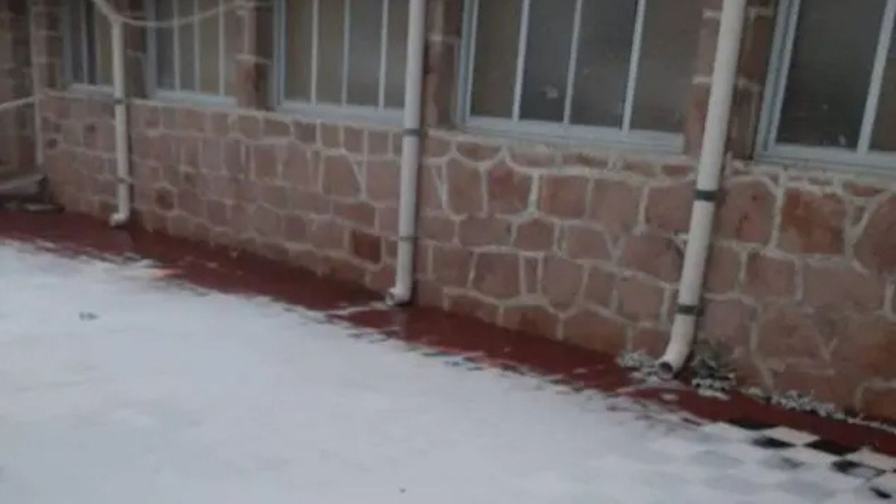 Cayó nieve en Córdoba.