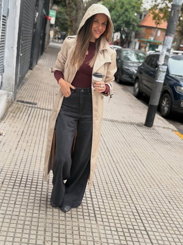 Luciana Rubinska apostó por los colores de la temporada y dio cátedra de estilo con el look del otoño