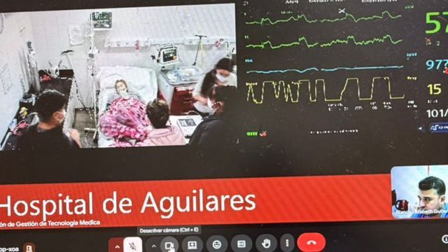 Mediante videoconferencia, se guió la administración de tenecteplasa por vía endovenosa.
