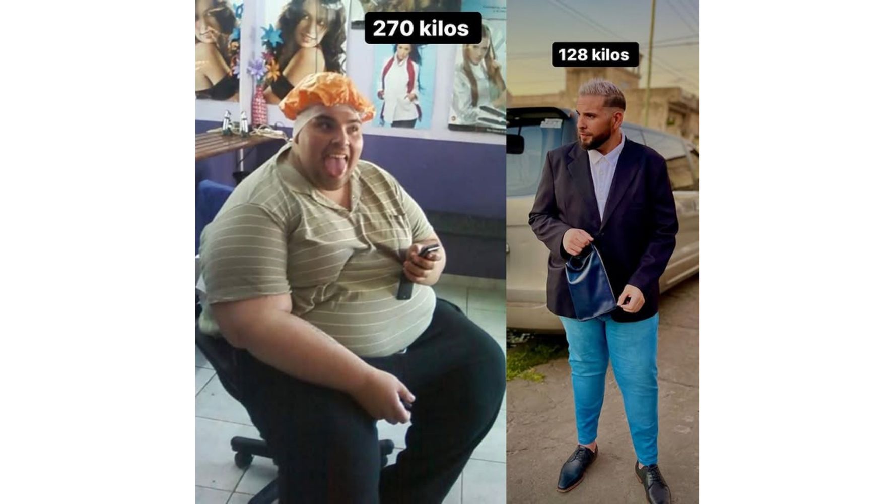 El cantante mostró su impresionante cambio físico.