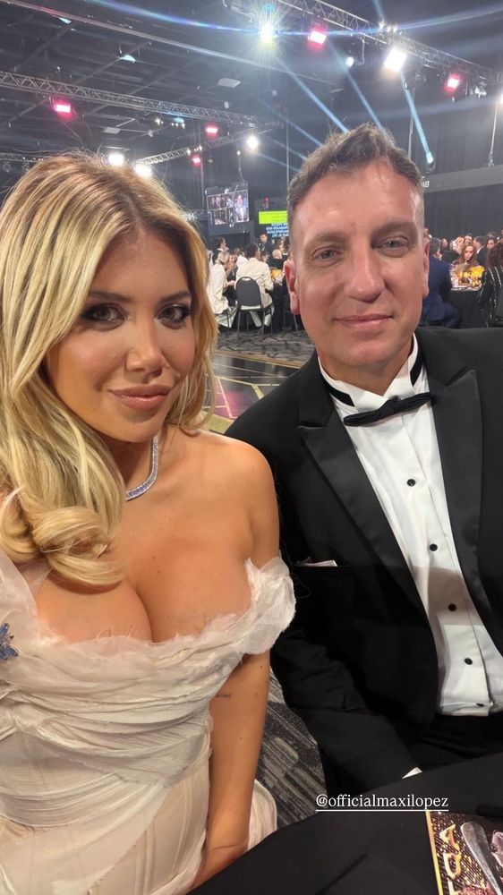 Wanda Nara y Maxi López en los Martín Fierro