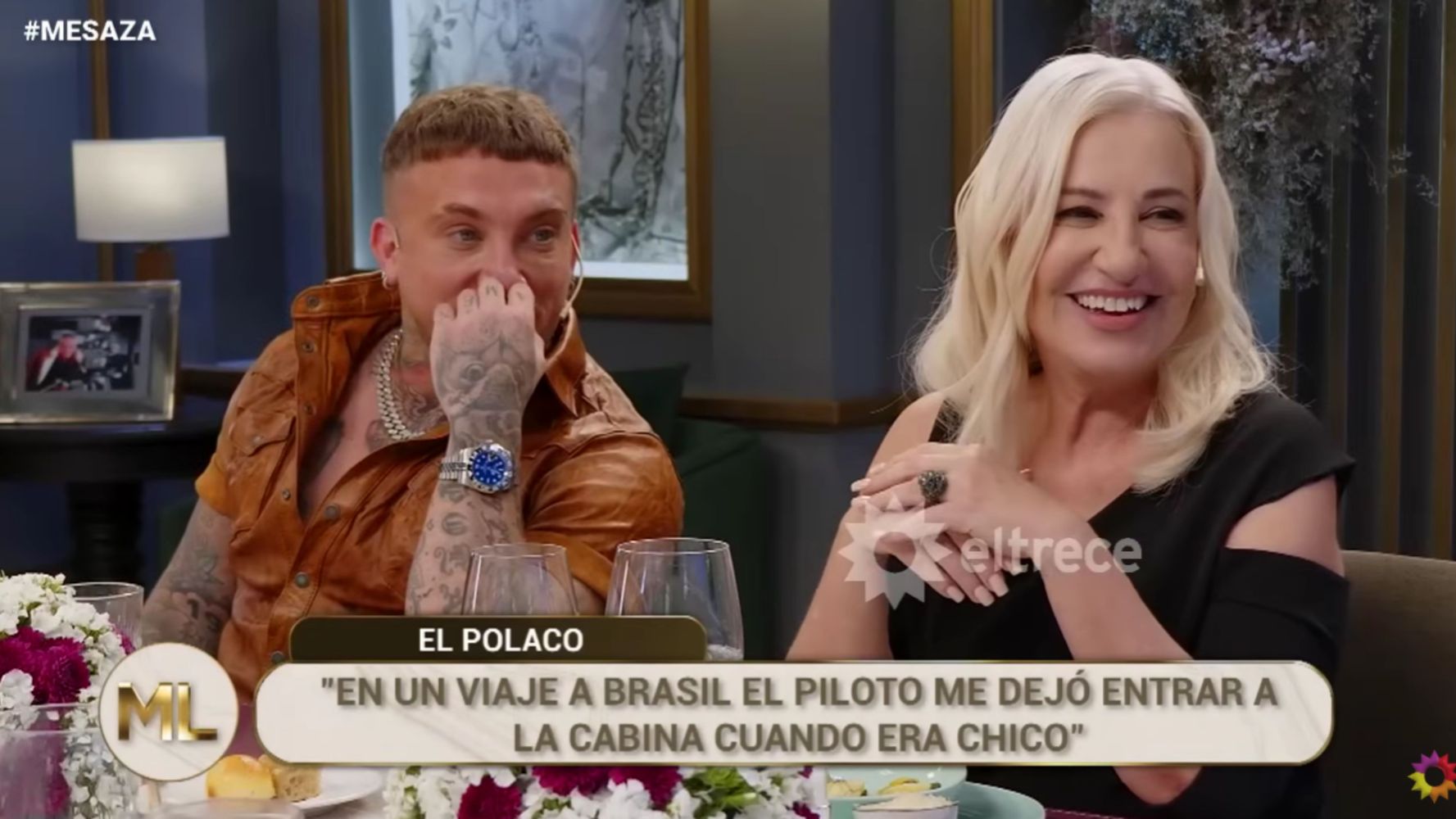 El Polaco en la mesa de Mirtha Legrand el pasado sábado.