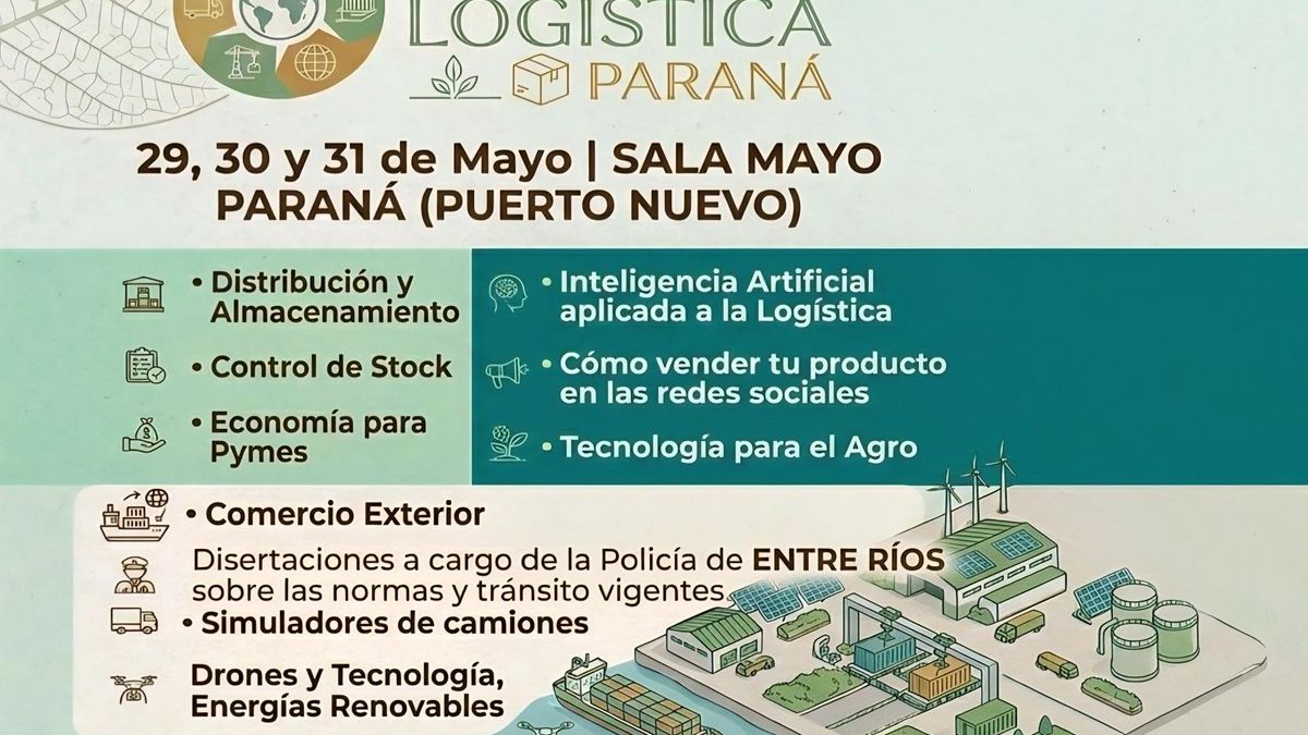 Primera Expo Logística de Paraná: tres días de capacitación, innovación y networking en la Sala Mayo