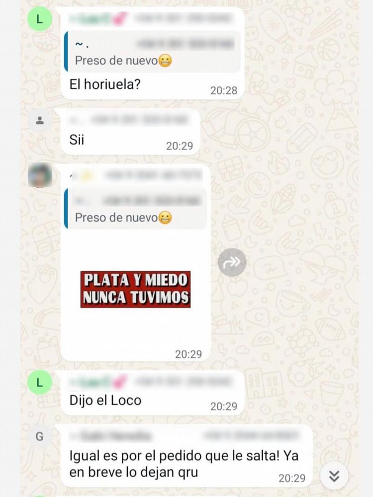 Se revelaron los supuestos chats entre policías burlándose de Tomás Orihuela.