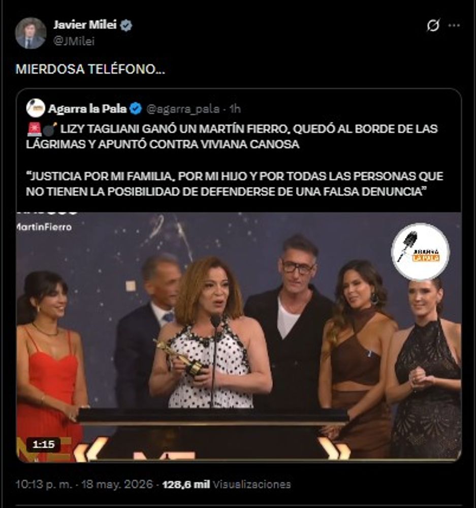 Milei contra Canosa