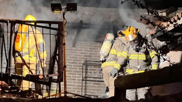 Controlaron un incendio en el Complejo 7 Cascadas de La Falda.