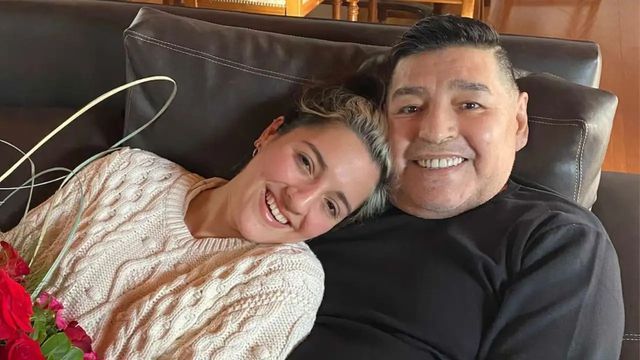 Jana y Diego Maradona 