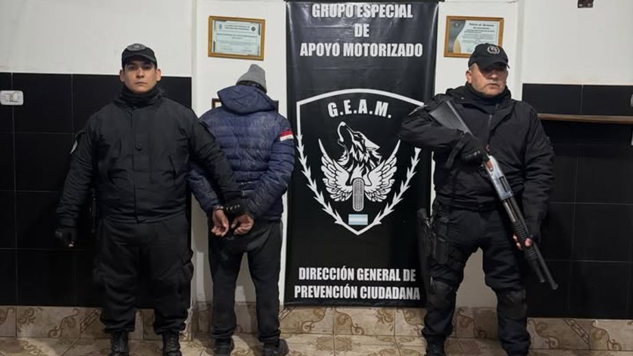 Un hombre fue aprehendido por agredir a su pareja