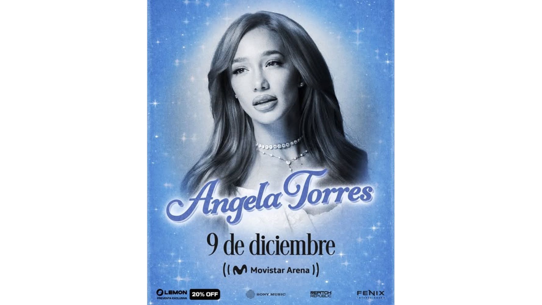 Ángela se presentará el 9 de diciembre en el Movistar Arena.