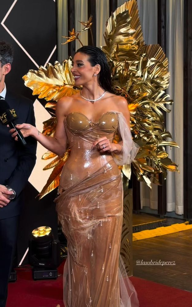 Sol Pérez sorprendió con un vestido de vidrio y marcó tendencia en la noche de los Martín Fierro