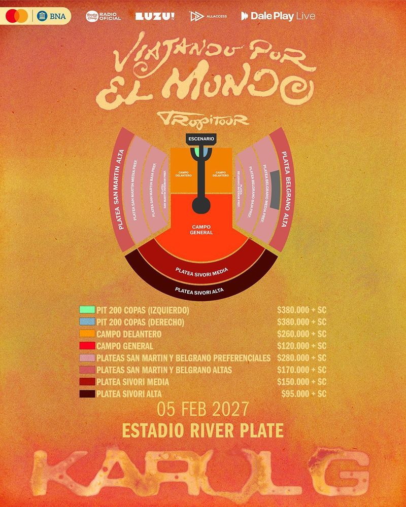 Karol G anunció un show en River: precios de entradas, cuándo comienza la venta y dónde comprarlas