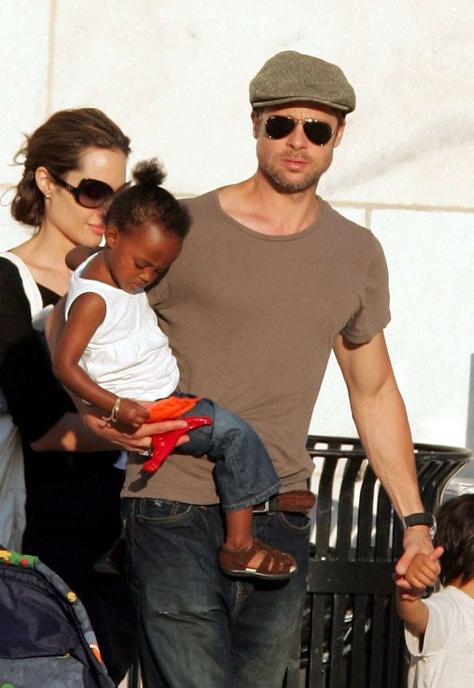 Angelina Jolie y Brad Pitt compartieron distintos momentos públicos junto a Zahara durante su infancia.