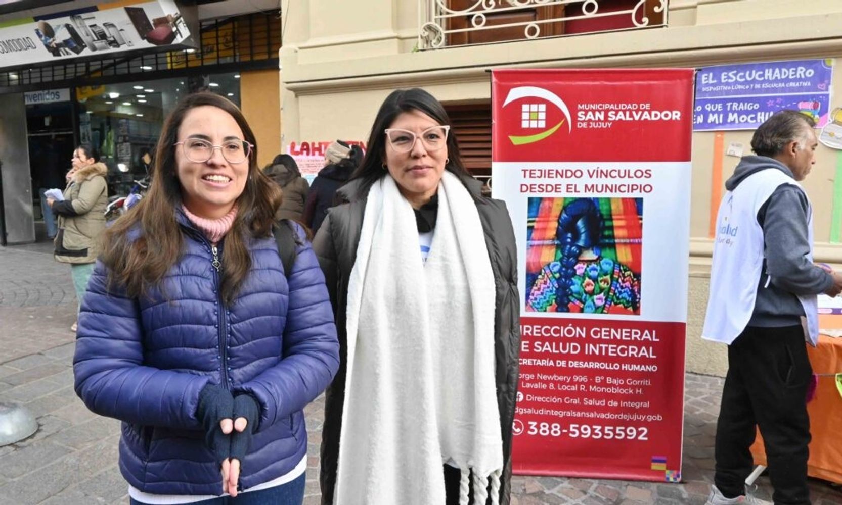Itatí Gloss y Mariana Vargas comentaron las actividades que se lleva adelante en espacios públicos de la ciudad, en la Semana de la Hipertensión Arterial.