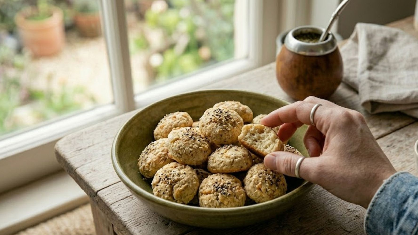 Así quedarían los bizcochitos con esta receta.