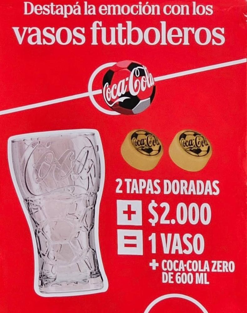 Coca Cola lanzó vasos coleccionables del Mundial 2026: cómo son y dónde canjear las tapitas doradas