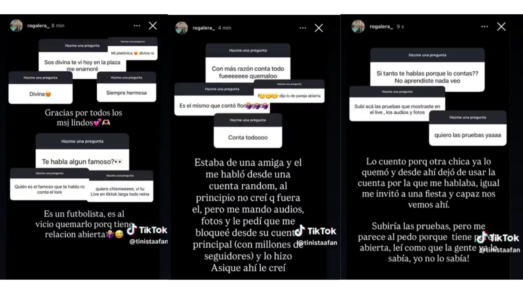 Las historias de la joven.