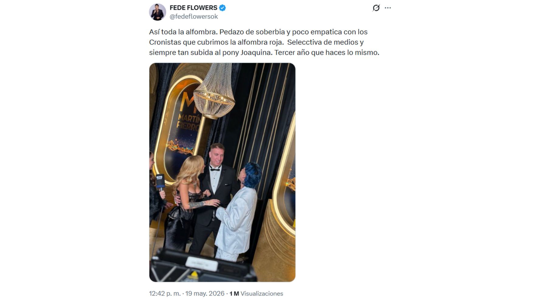 El tweet que encendió la polémica.
