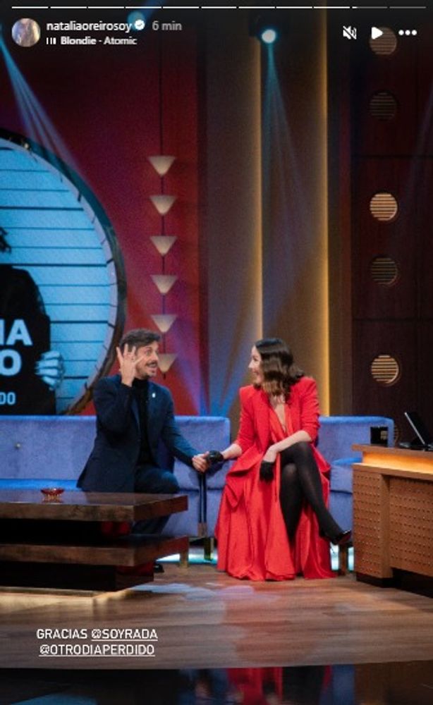 Natalia Oreiro junto a Agustín “Rada” Aristarán.