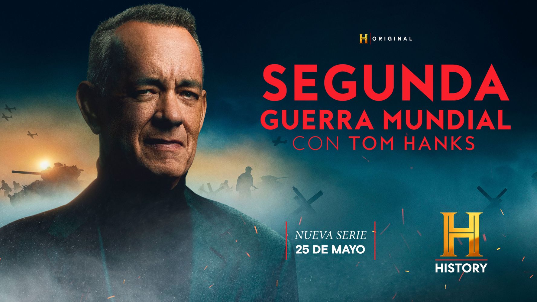 Tom Hanks presenta su nueva serie documental.