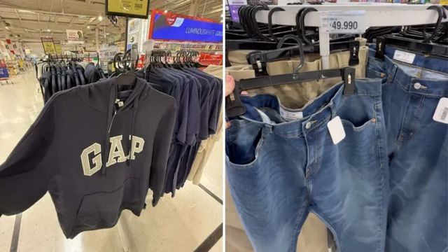 Una cadena de supermercados que empezó a vender ropa de GAP y Old Navy en Argentina: precios de locura