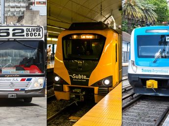 Cómo funciona el transporte público este lunes 25 de mayo feriado en Argentina