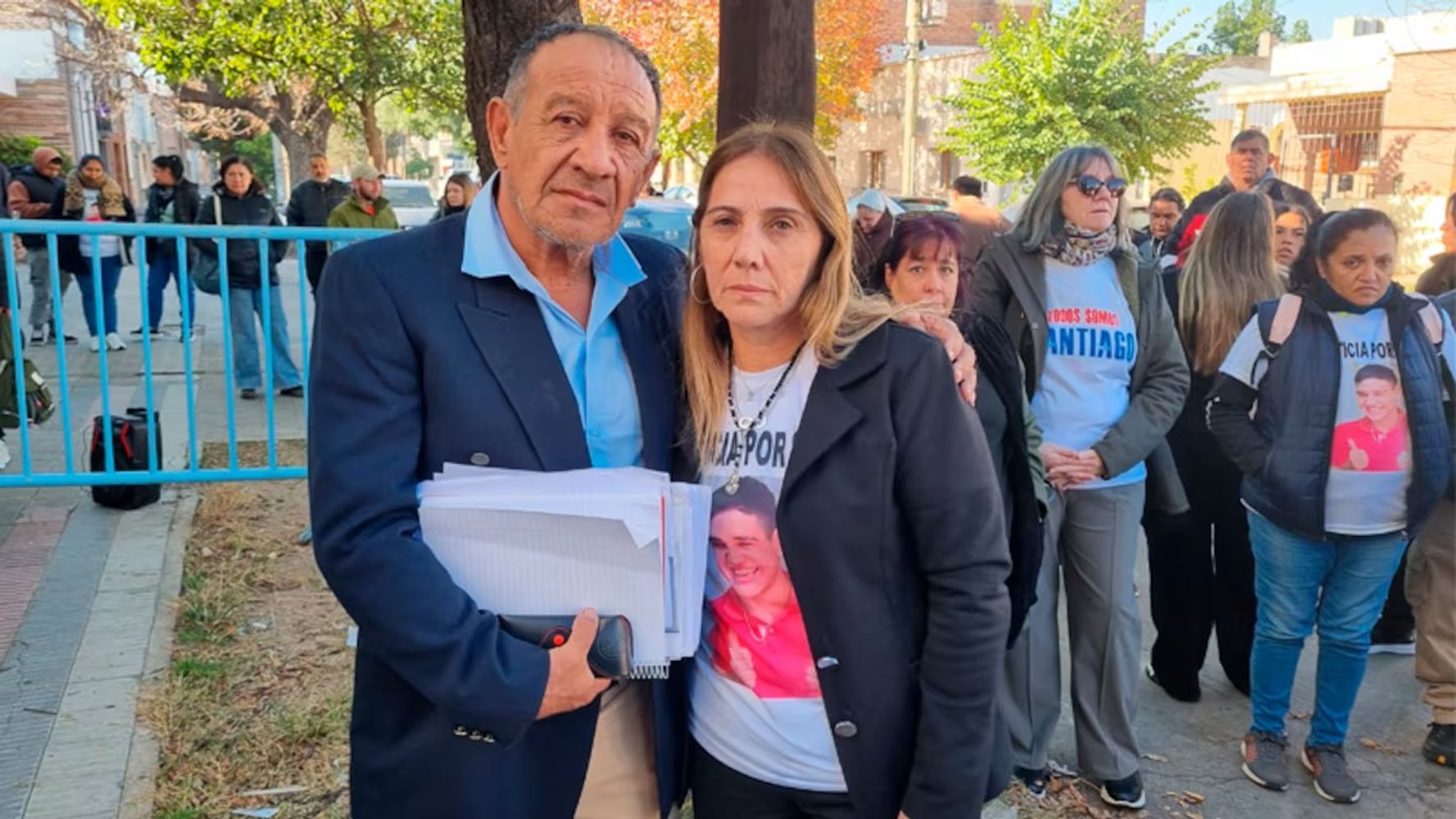 La familia de Santiago Aguilera.