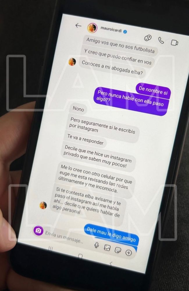 El supuesto chat de Icardi sobre la China