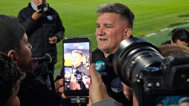 La emoción del Luifa Artime por el banderazo multitudinario de Belgrano.