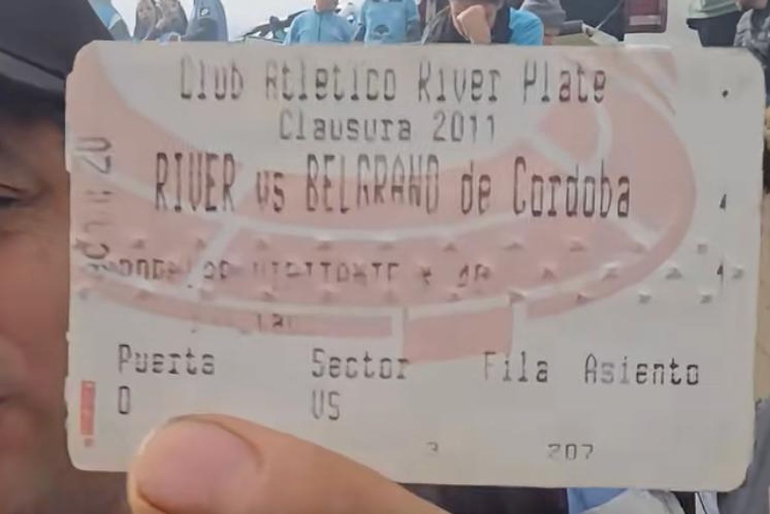 La entrada de Belgrano que se hizo viral.