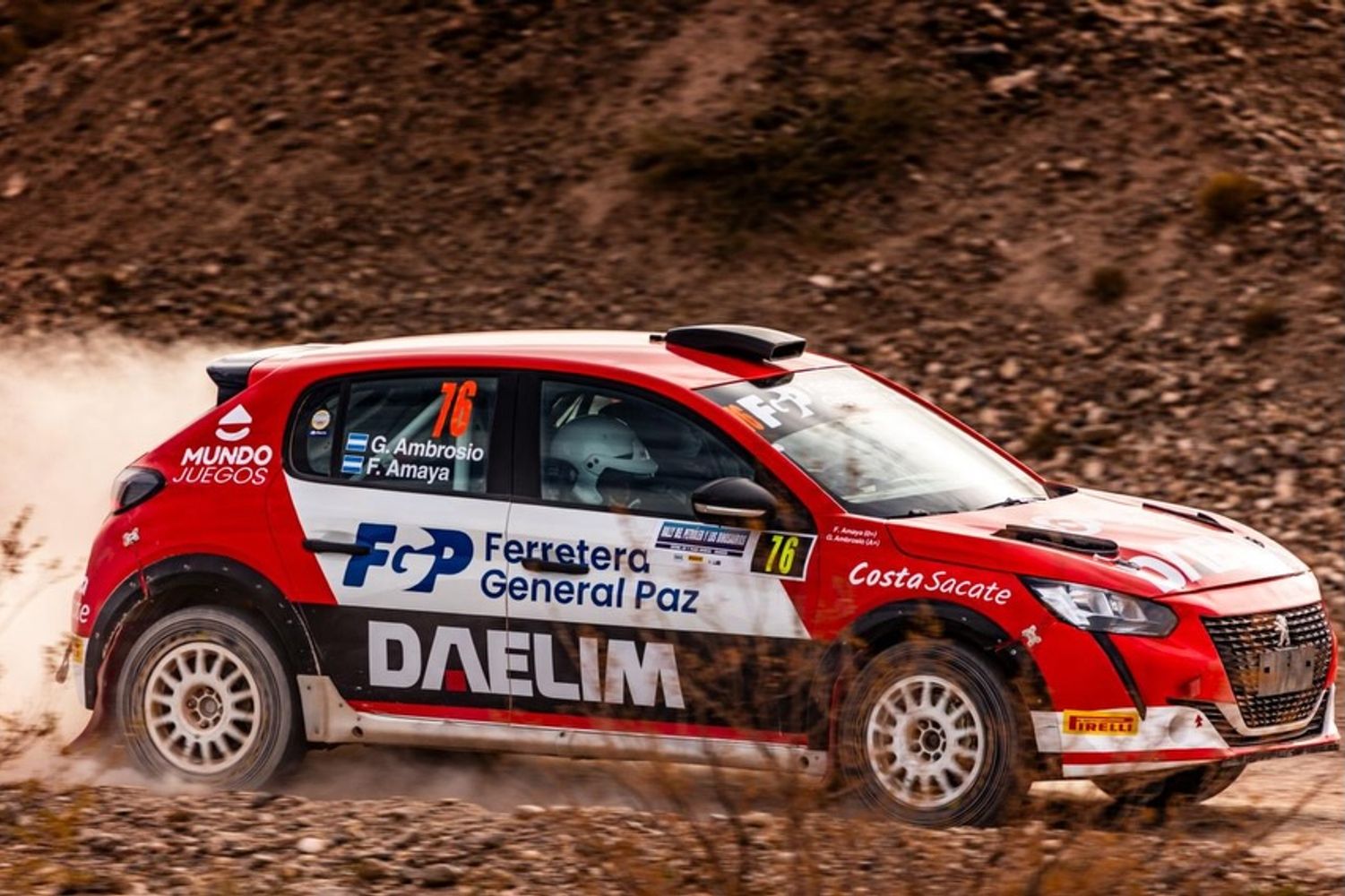 Guillermo Ambrosio y Franco Amaya RC4 en Rally Neuquén