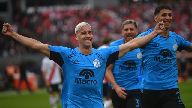 El gol de Morales para Belgrano, que fue el 1 a 1 parcial con River.