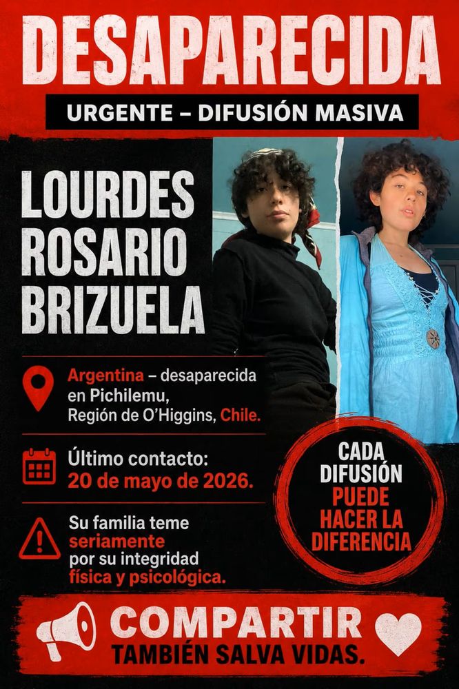 La joven argentina que es intensamente buscada en Chile