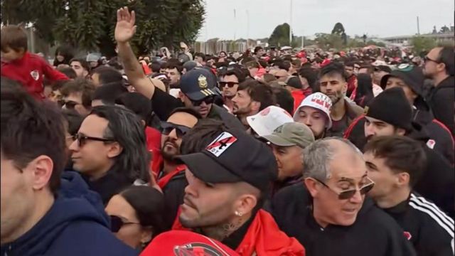 El mal momento de los hinchas de River.