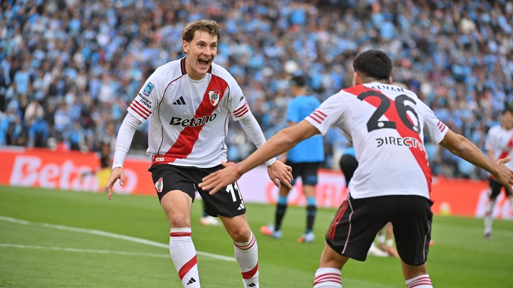River lo ganaba por 2 a 1, pero lo perdió por 3 a 2.