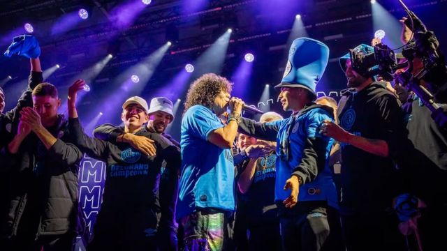 Belgrano festejó con La Mona Jiménez.