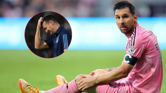 Messi se lesionó a 16 días del Mundial