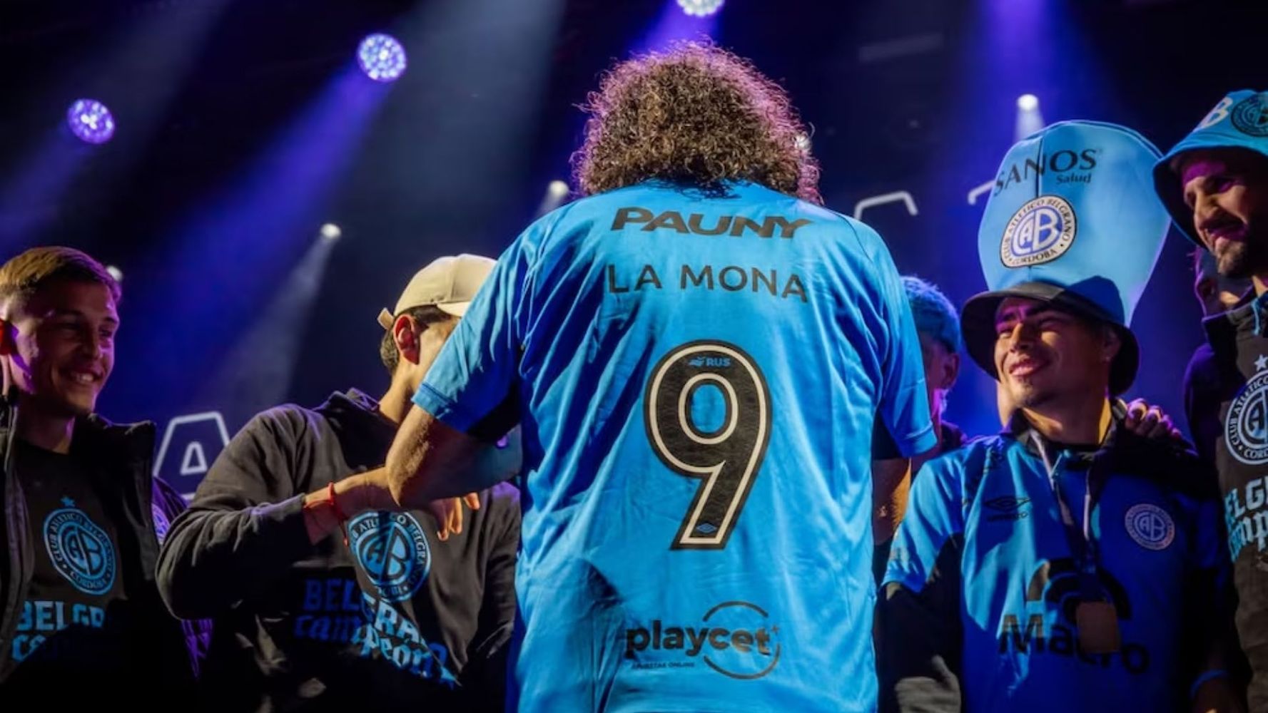 Belgrano festejó con La Mona Jiménez.