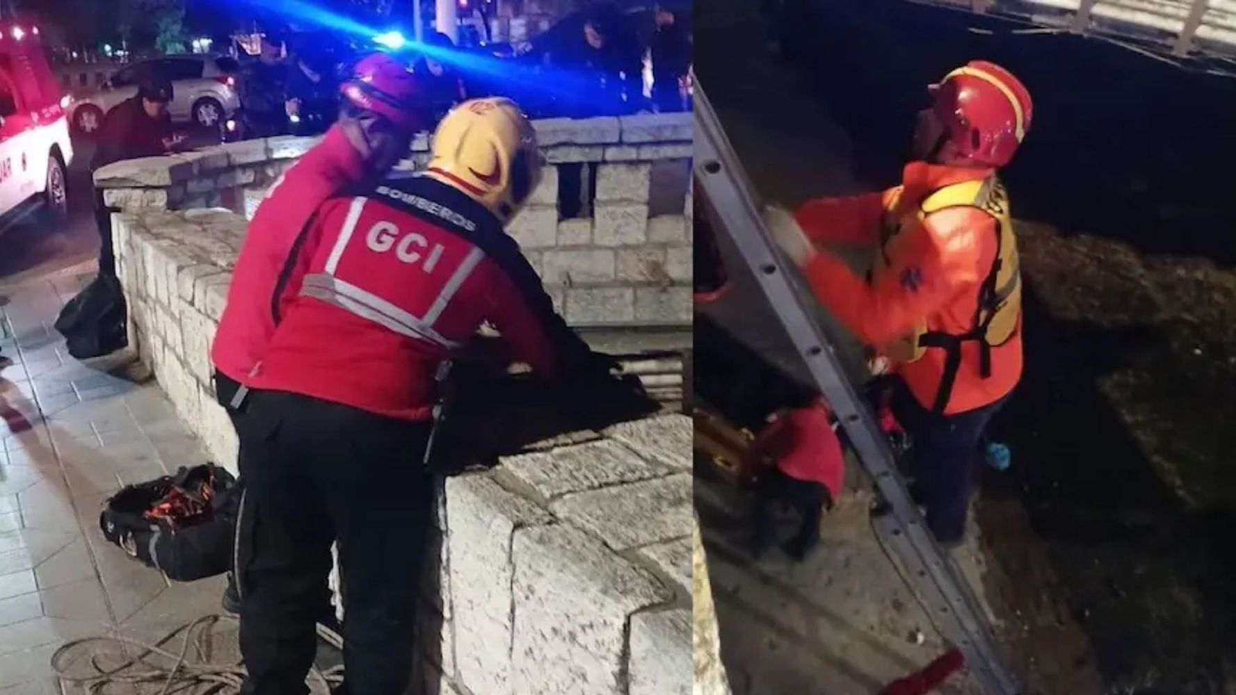 Un hombre cayó en el cauce de La Cañada.