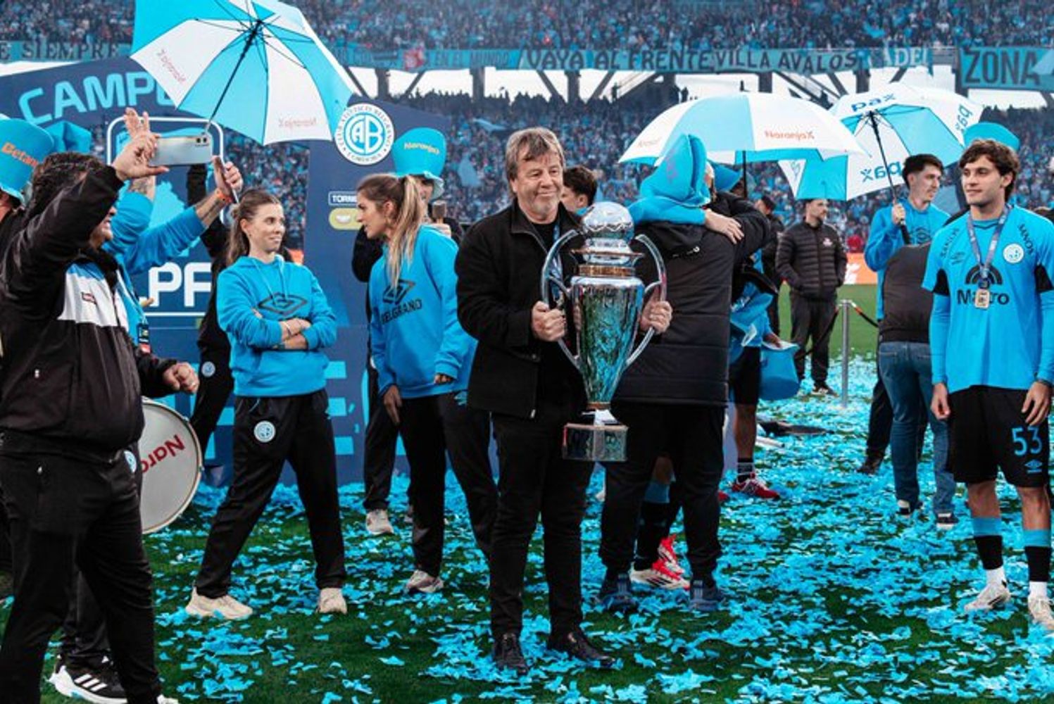 El "Ruso" Zielinski. Campeón con "su" Belgrano.
